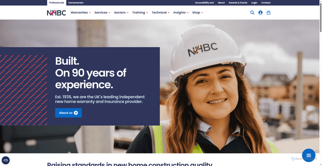 Security scan screenshot of https://www.nhbc.co.uk