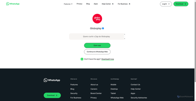 Security scan screenshot of https://l.globoplay.com.br/cKqVTVC6zSyK