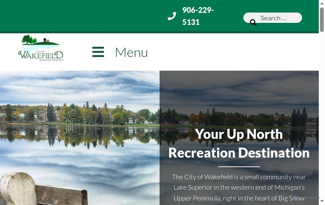 Security scan screenshot of https://cityofwakefieldmi.gov/