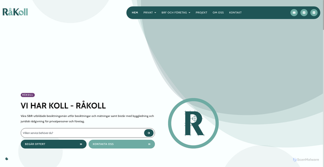 Security scan screenshot of https://rakoll.se