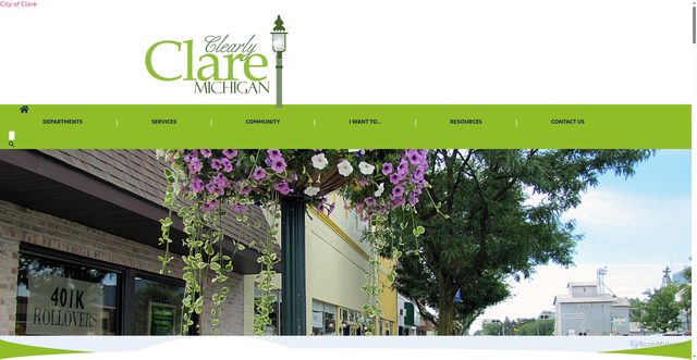 Security scan screenshot of http://cityofclare.gov/