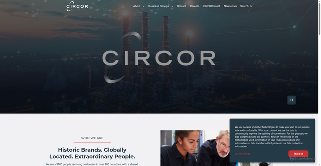 Security scan screenshot of https://circor.com