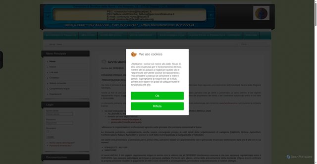 Security scan screenshot of https://www.bonificanurra.it/
