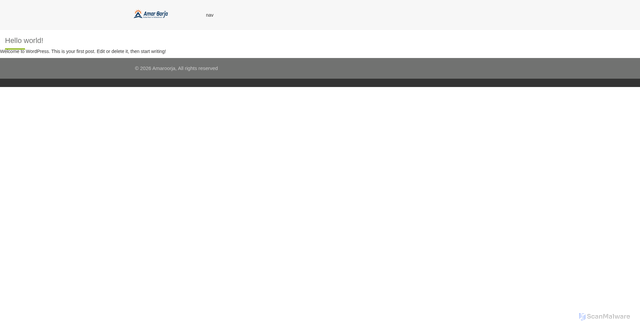 Security scan screenshot of http://amaroorja.sfapro.in/