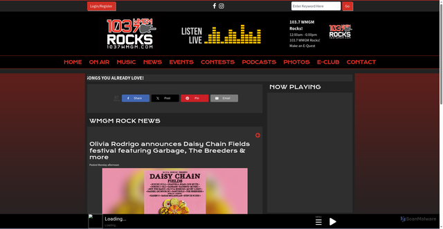 Security scan screenshot of https://1037wmgm.com/wmgm-rock-news/dbbccabdbdbe61ec86aae58e9b5ea882