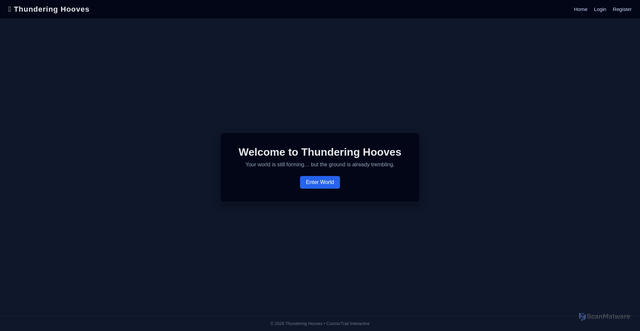 Security scan screenshot of https://thunderinghoovesbloodlines.com/