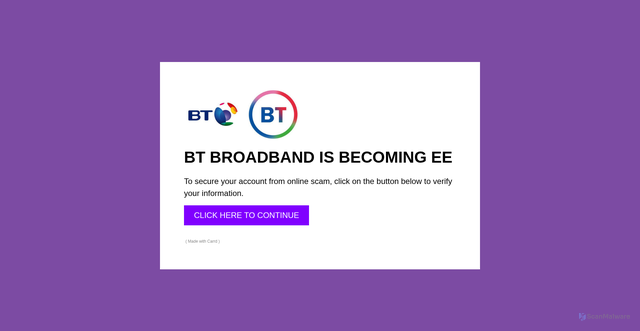 Security scan screenshot of https://btiduswayyh.carrd.co/