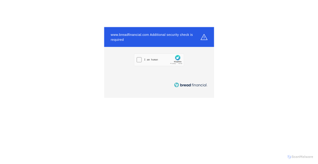 Security scan screenshot of https://www.breadfinancial.com/