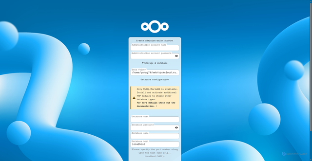 Security scan screenshot of spskcloud.ru