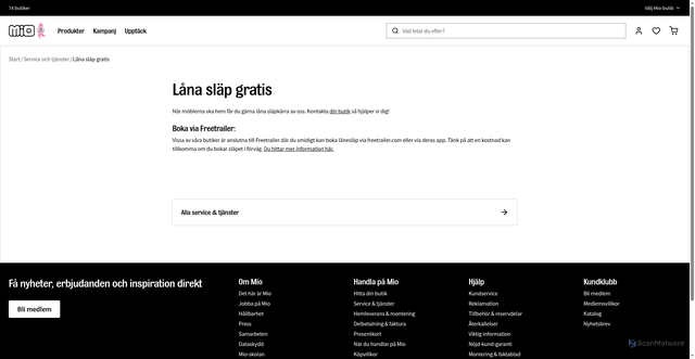 Security scan screenshot of https://www.mio.se/service/lana-slap-gratis?utm_source=miomedlem_nb_prodrec&utm_medium=email&utm_campaign=20260915_hostmys&eclub=5vG5lFlMa9gI2g1%2Fi%2BG1zXIbRSCFYabYsRCRgdOLwwA%3DHQ8P1n7FRMyTOWpBbQr7kXZTAPvBPFIMSC%2B3rTCmGfQTR9f0o5Je%2FqXzOSduv39jb%2FdfZDrsRQ786goEEAnFxKhhD1IZQ16J1comXiTQcPXOGHMqqpf%2B3gjh9SS9ONdT0wTkqOsJ84PubpHoxKwz%2BH1UV89gKDQsQXyq7ZPCiElT1jyViqnx9%2BiVLpaB2geteZfBFhobprBUQipZvr61OA%3D%3D