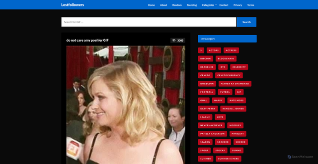 Security scan screenshot of https://bulkgrub.com/do-not-care-amy-poehler-gif/