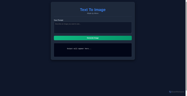Security scan screenshot of https://text2image-vuq23idy1a.edgeone.dev/