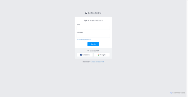 Security scan screenshot of https://app.getsitecontrol.com