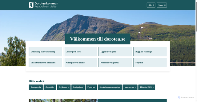 Security scan screenshot of https://www.dorotea.se/