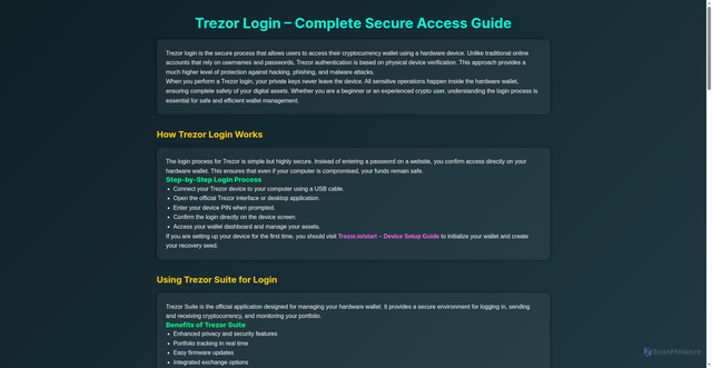 Security scan screenshot of https://support-learn.ghost.io/login/