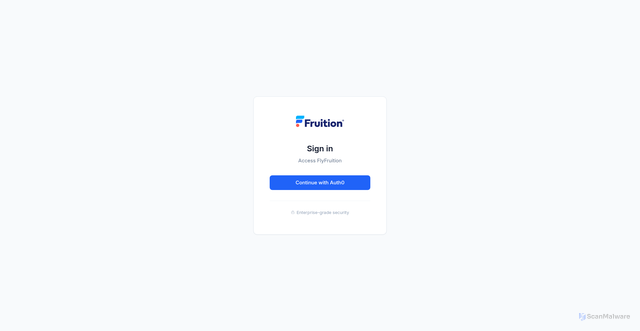Security scan screenshot of https://app.flyfruition.com