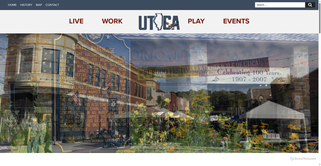 Security scan screenshot of https://utica-il.gov/