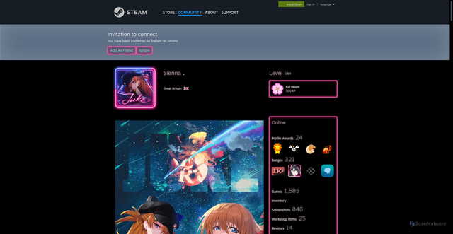 Security scan screenshot of http://ornate-alfajores-8b7080.netlify.app/p/sst-cgj/lctwghft/index.html