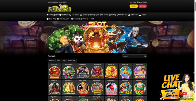 Security scan screenshot of https://lengpisang123.com/desktop/game/slot/playtech