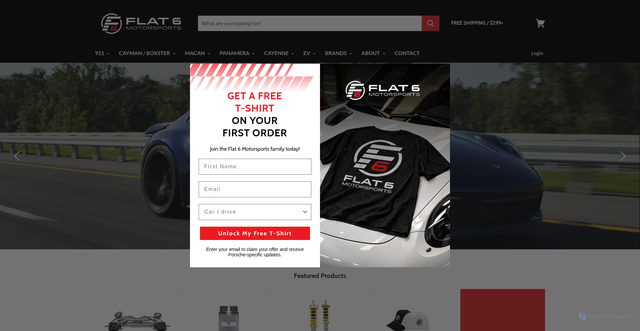 Security scan screenshot of https://flat6motorsports.com