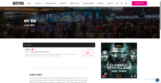 Security scan screenshot of https://backyarddesertridge.com/event/EVE131561300220260509/ufc-328/