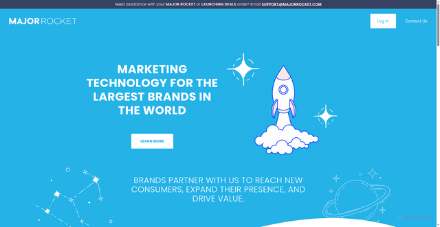 Security scan screenshot of https://majorrocket.com