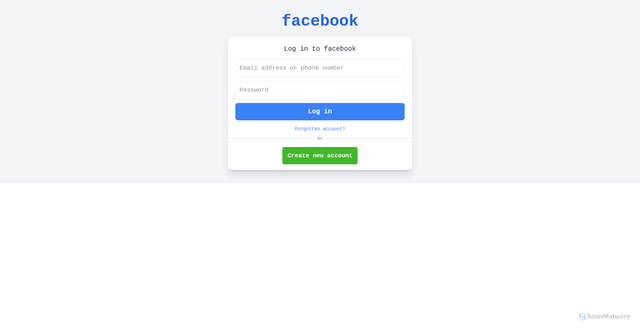 Security scan screenshot of http://facebook-login-page-three.vercel.app/