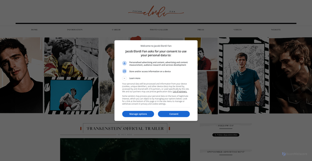 Security scan screenshot of https://jacobelordi.com/