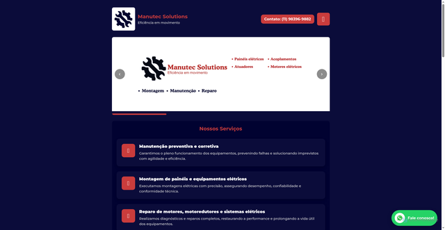 Security scan screenshot of http://manutecsolutions.com.br/