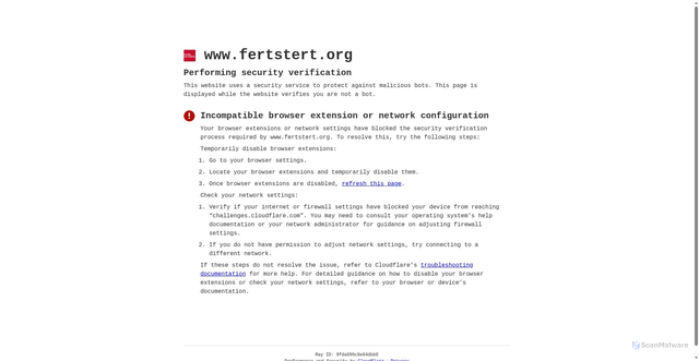 Security scan screenshot of https://www.fertstert.org