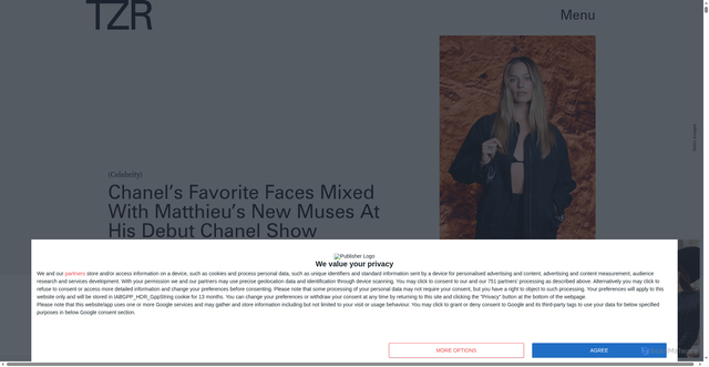 Security scan screenshot of https://www.thezoereport.com/culture/celebrities-chanel-spring-summer-2026-show