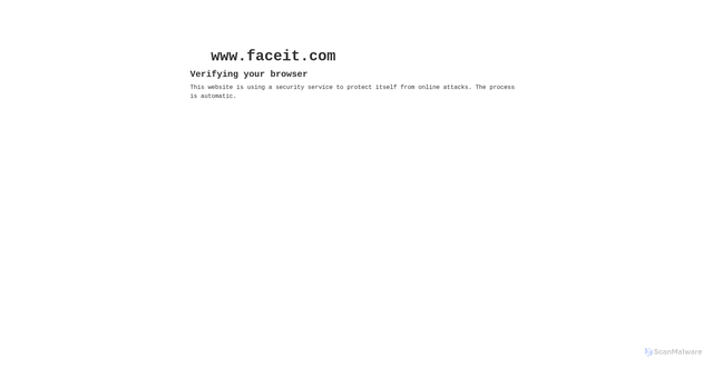 Security scan screenshot of https://faceit-account.com