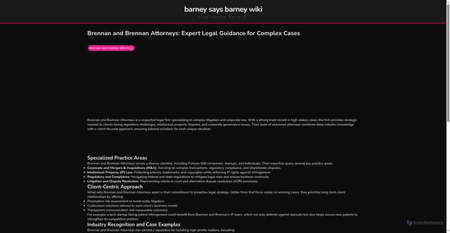 Security scan screenshot of https://nusadigitalflow-dptj67vhrte8.edgeone.app/brennan-and-brennan-attorneys.html
