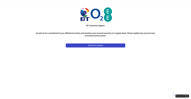 Security scan screenshot of https://app-btg82.glide.page/dl/3a10c8