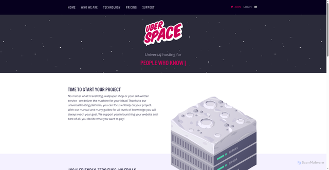 Security scan screenshot of https://uberspace.de