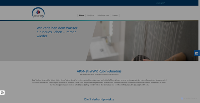 Security scan screenshot of http://www.aix-net-wwr.com/