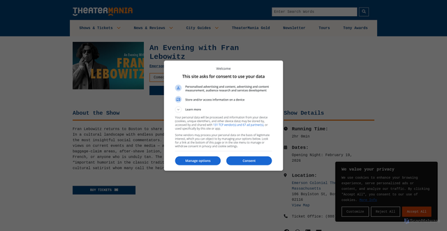 Security scan screenshot of https://www.theatermania.com/shows/massachusetts-theater/boston-theater/an-evening-with-fran-lebowitz_1807306/