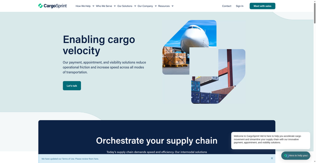 Security scan screenshot of https://cargosprint.com