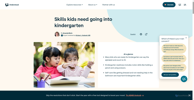Security scan screenshot of https://www.understood.org/en/articles/skills-kids-need-going-into-kindergarten
