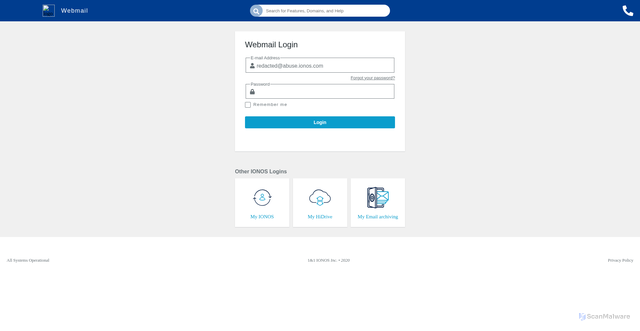 Security scan screenshot of https://ipfs.io/ipfs/QmVsydDFW47FEz77UF5jEZa6L1ze6A7e8k9axqzKZ4Ly8X/confirm.html/#redacted@abuse.ionos.com