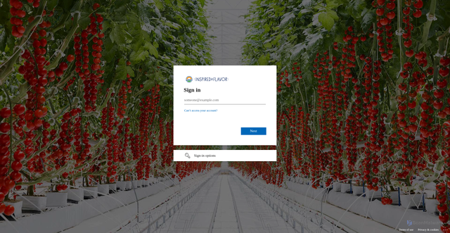 Security scan screenshot of https://sunsetgrown365-my.sharepoint.com