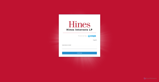 Security scan screenshot of https://hines.coupahost.com