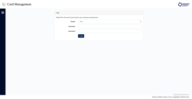 Security scan screenshot of https://htc-ocms.cardyourself.com
