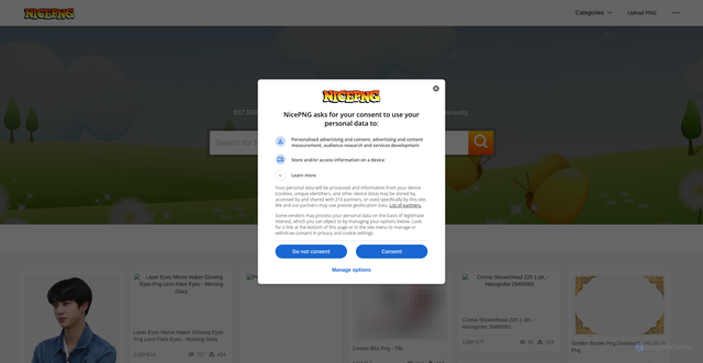Security scan screenshot of https://nicepng.com