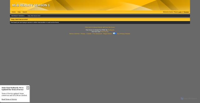 Security scan screenshot of https://mlbreality.proboards.com/thread/76506/total-sportek-switzerland-scotland-streams