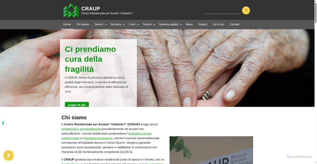 Security scan screenshot of https://www.craup.it