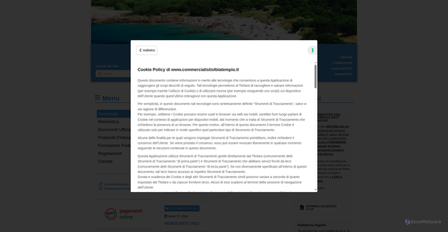 Security scan screenshot of https://www.commercialistiolbiatempio.it/