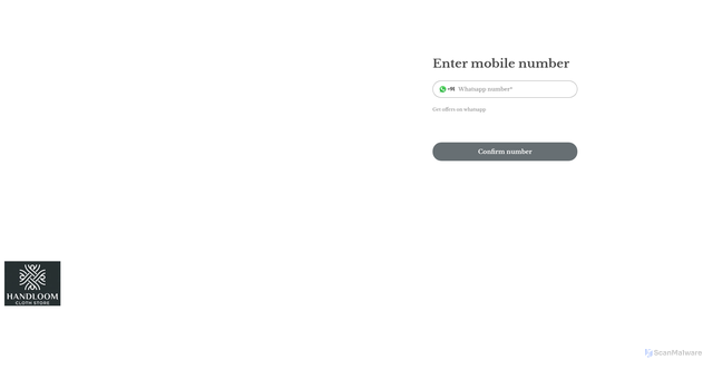 Security scan screenshot of https://handloomclothstore.com/login?from=%2Forders