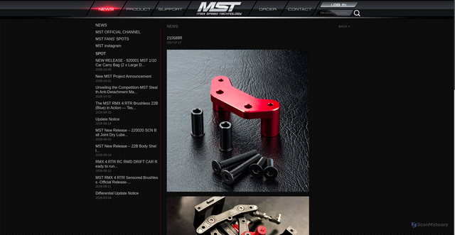 Security scan screenshot of https://www.rc-mst.com/news_info.php?sn=130&rank=