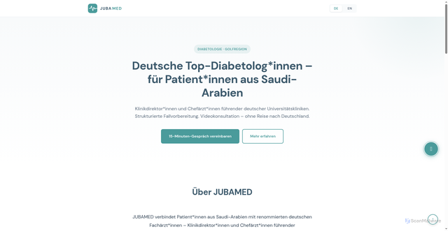 Security scan screenshot of https://www.jubamed.com/